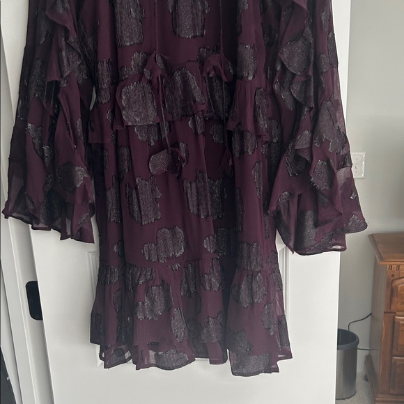 Magali Pascal Purple Ruffle Dress - Picture 2 of 2